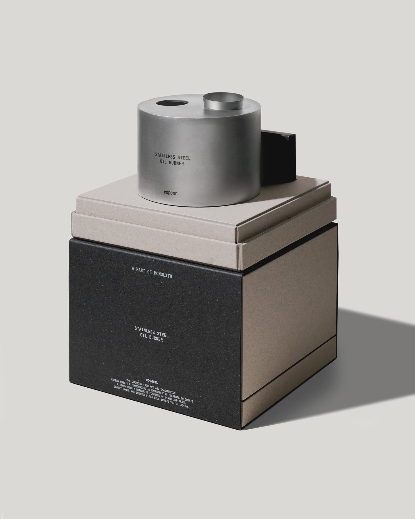 A PART OF MONOLITH - STAINLESS STEEL OIL BURNER