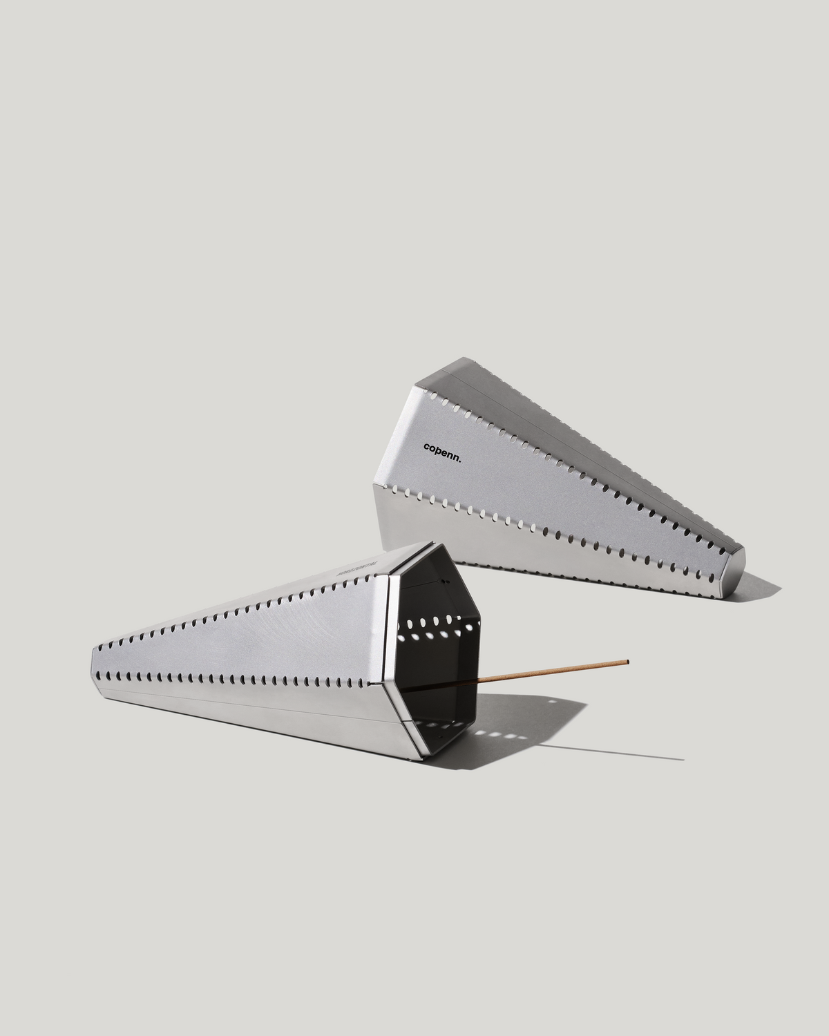 HORIZONTAL - STAINLESS STEEL INCENSE HOLDER