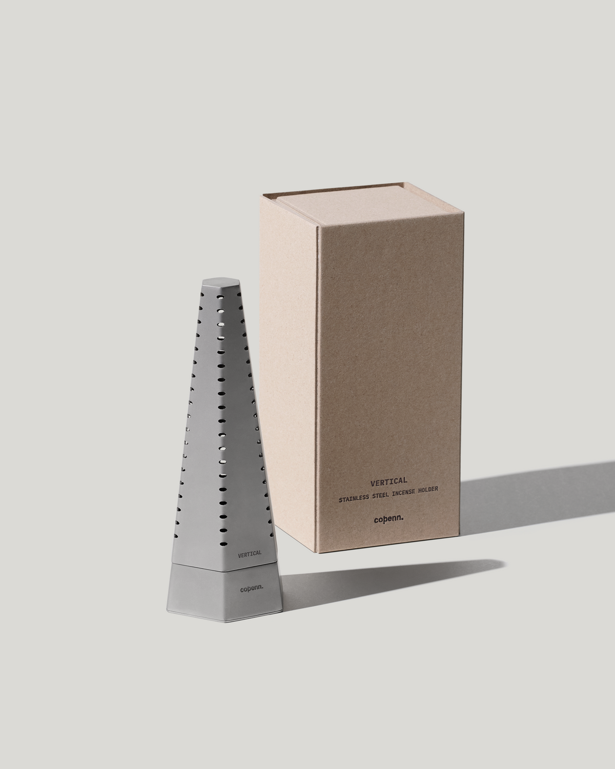 VERTICAL - STAINLESS STEEL INCENSE HOLDER