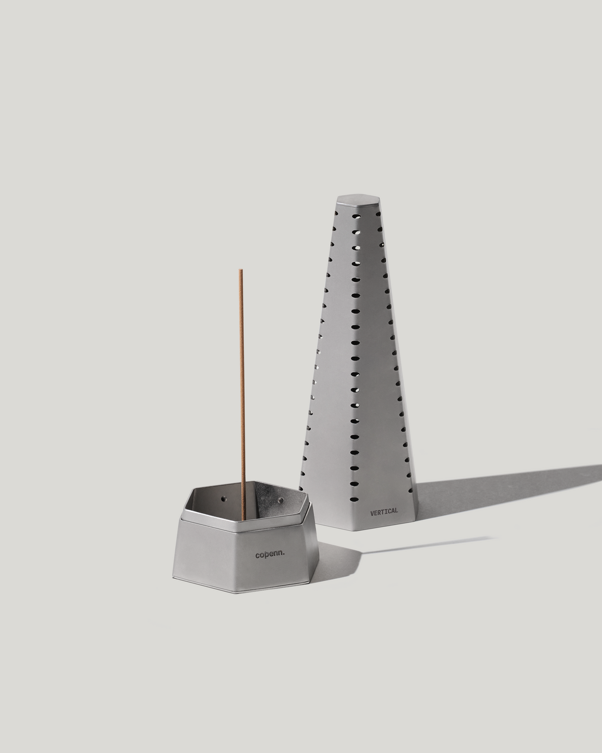 VERTICAL - STAINLESS STEEL INCENSE HOLDER